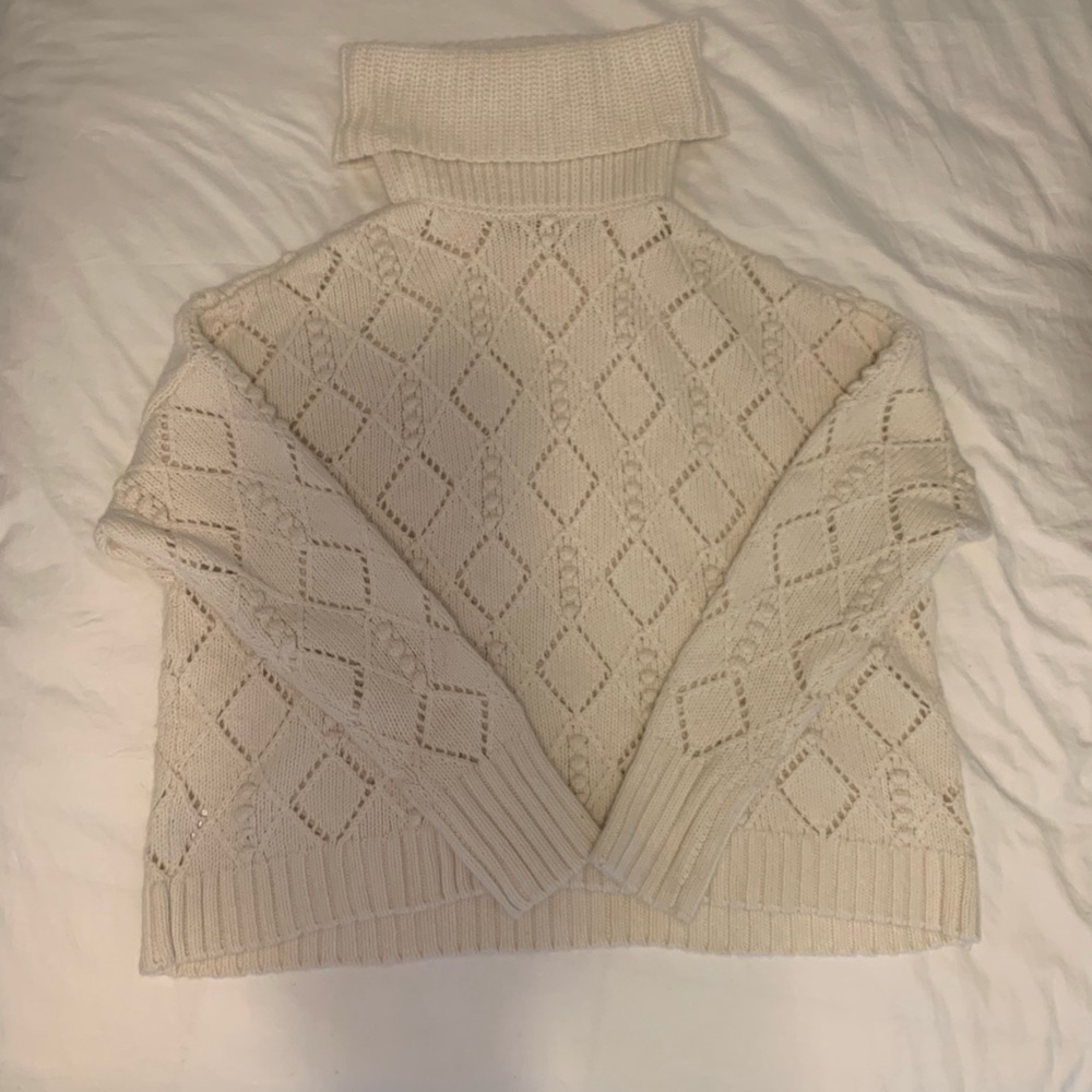 Cream turtle neck sweater, never been worn